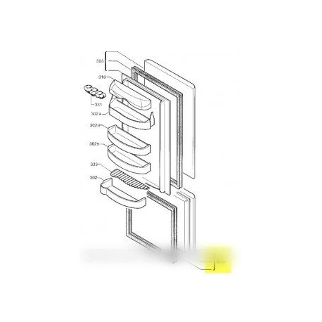 porte congelateur avec joint
