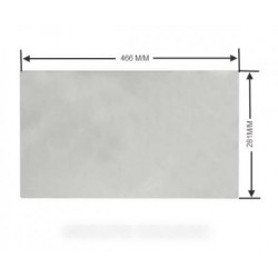 glace de tiroir w:466 x 281 x 4 (1 bac)