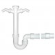 SIPHON POUR LAVABO BLANC 