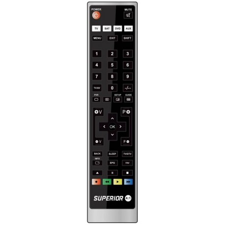 SUPERIOR 4:1 TELECOMMANDE UNIVERSELLE 4 EN 1 (TV/SAT/DVD/AUX)