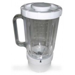 mixeur en verre 1.2 l base blanche