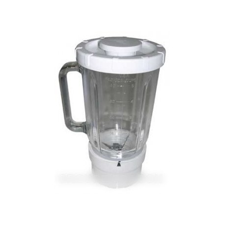 mixeur en verre 1.2 l base blanche