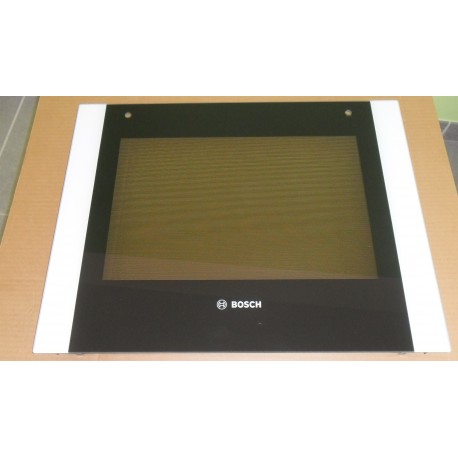 VITRE DE FACADE BLANCHE POUR FOUR BOSCH