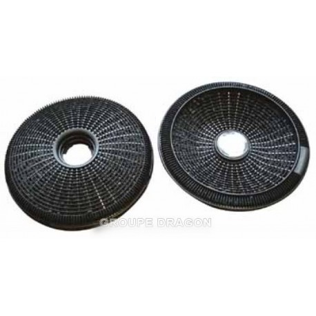  FILTRE CHARBON D190 2PCES F325623 POUR HOTTE ASPIRANTE