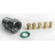 JEU (X5) INJECTEURS GN AVEC RACCORD M/F POUR CUISINIERE BOMPANI