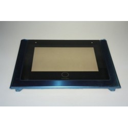 porte four + verre inox