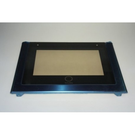 porte four + verre inox