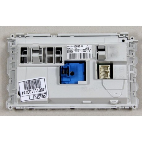 PLATINE PUISSANCE DOMINO, PROGRAMMEE POUR LAVE LINGE WHIRLPOOL