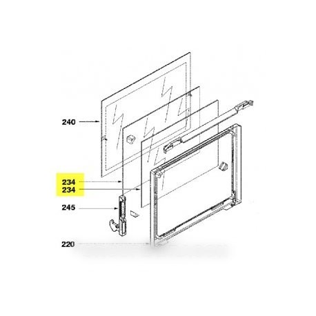 vitre interrieure de porte