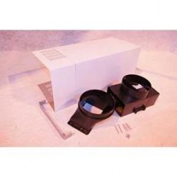 KIT CHEMINEE X2 +DEFLECTEUR + RACCORD POUR HOTTE WHIRLPOOL