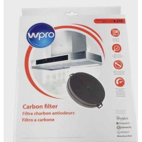 FILTRE A CHARBON CHF210/1 POUR HOTTE SHOLTES ARISTON BRANDT WHIRLPOOL AIRLUX DE DIETRICH 