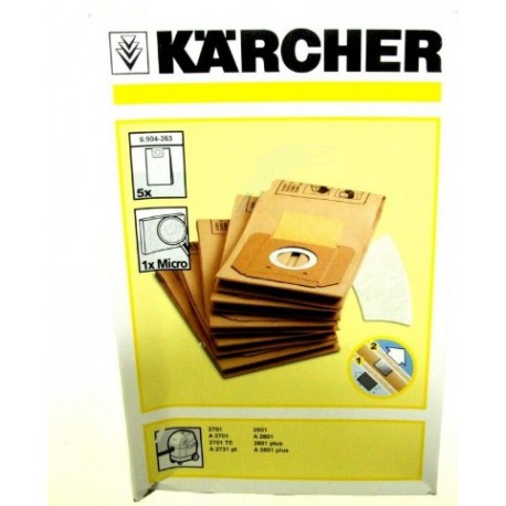 SACSX5 + MICROFILTRE POUR ASPIRATEUR KARCHER