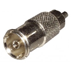 ADAPTATEUR RCA MALE / FICHE COAX 9,5MM FEMELLE