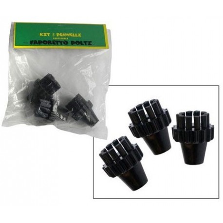 PETITE BROSSE NOIRE X3 POUR NETTOYEUR A VAPEUR POLTI