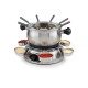 SET FONDUE INOX 1300 W _ 8 PERSONNES, 1 LITRE - THERMOSTAT R