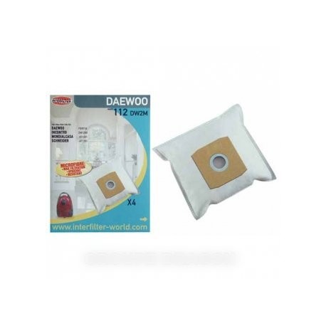 sachet de sacs (x4) microfibre pour daew