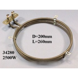 resistance de four circulaire 2500 w