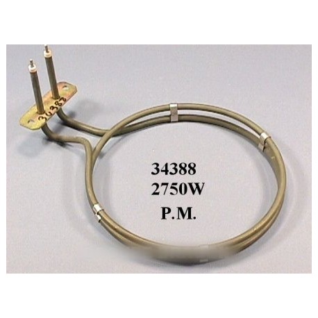 resistance de four circulaire 2750 w