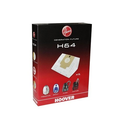 SAC PAPIER SPRINT H64 (X5) POUR ASPIRATEUR HOOVER