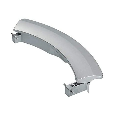 Poignee de hublot argent pour lave-line Bosch, Siemens 00751789
