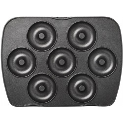 Lot de 2 plaques mini donuts - mini bagels pour gaufrier Premium