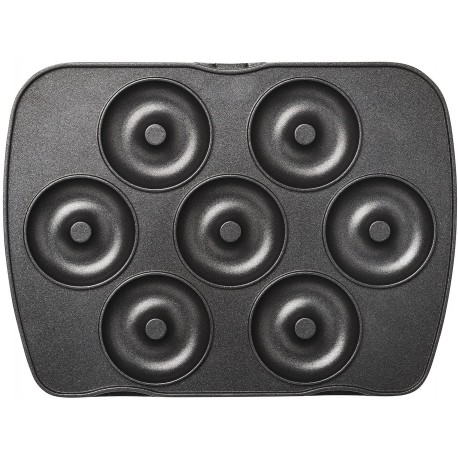 Lot de 2 plaques mini donuts - mini bagels pour gaufrier Premium