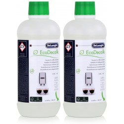 Lot de 2 bouteilles (1L) d'anti-calcaire DeLonghi pour cafeti