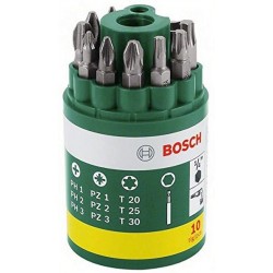 Tonnelet de 9 embouts de vissage BOSCH