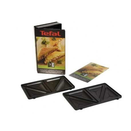 TEFAL Accessoires XA800212 Lot de 2 plaques croque triangle Snack Collection