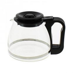 verseuse conique noire avec couvercle adaptable a05black pour cafeti?re - expresso broyeur