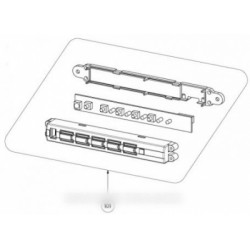 carte de commande avec boitier pour hotte roblin