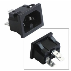 connecteur 3 cosses male sur chassis pour gaufrier lagrange