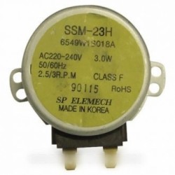 ssm23h moteur plateau tournant 220/240v 45ma 3w 2p.2.5/3rpm pour micro onde lg