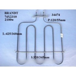 resistance grill voute 2100w 210v pour four brandt