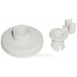 roulette+support (x1) panier inferieur pour lave vaisselle bosch b/s/h