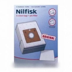 sacs aspirateur (x5) + filtre pour aspirateur nilfisk advance