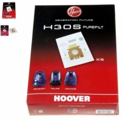 sac purefilh30s (x5) sensory telios arianne pour aspirateur hoover