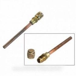 tube de charge cuivre avec vanne schrade pour r