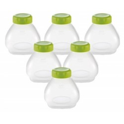 jeu de 6 flacons + bouchons pour yaourtiere seb