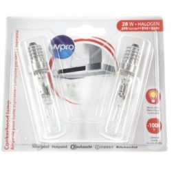 lmh009 ampoule hottes - t25l - 40w x2 pour hotte brandt