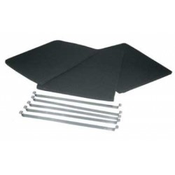 filtres charbon (x3) 305x220mm pour hotte de-dietrich