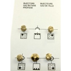 injecteurs butane pour cuisiniere 
