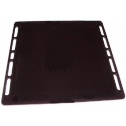 leche-frites emaille noire 403x389mm pour cuisiniere indesit