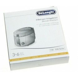 set dlsk001 3+6filters dl f38 series pour friteuse delonghi 