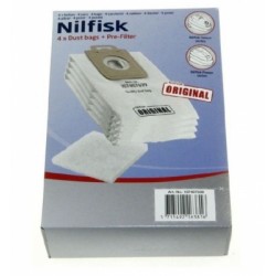 sac aspirateur microfibre x4 pour aspirateur nilfisk