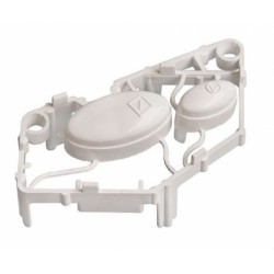 poussoir start/stop blanc pour micro ondes whirlpool