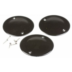 lot de 3 chapeaux de bruleur emailles + vis pour table de cuisson dometic