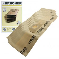 lot de 5 sacs filtrants authentiques pour aspirateur karcher a2204 a2234pt a2534