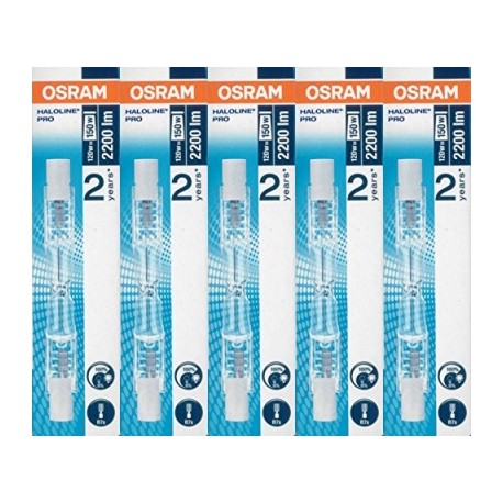 osram 64695 lot de 5 tubes halog?nes r7s 120 w 230 v