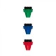 Lot de 3 petits brosses en nylon pour nettoyeur vapeur Polti